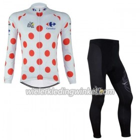 Set Wielershirt Lange Mouw + Fietsbroek Lang 2017 Ronde van Frankrijk N003